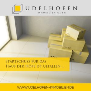 Leere Wohnung mit Kartons, Umzug gestartet.
