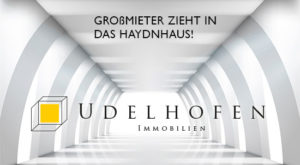 Udelhofen Immobilien kündigt neuen Mieter im Haydnhaus an.