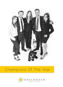 Team mit Hunden, Champions des Jahres
